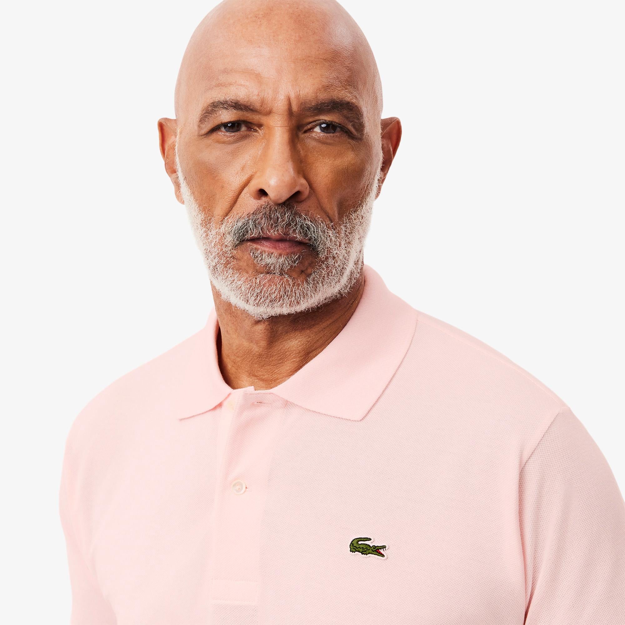 Mens Lacoste L1212 Classic Fit Polo Shirt Flamingo Pink